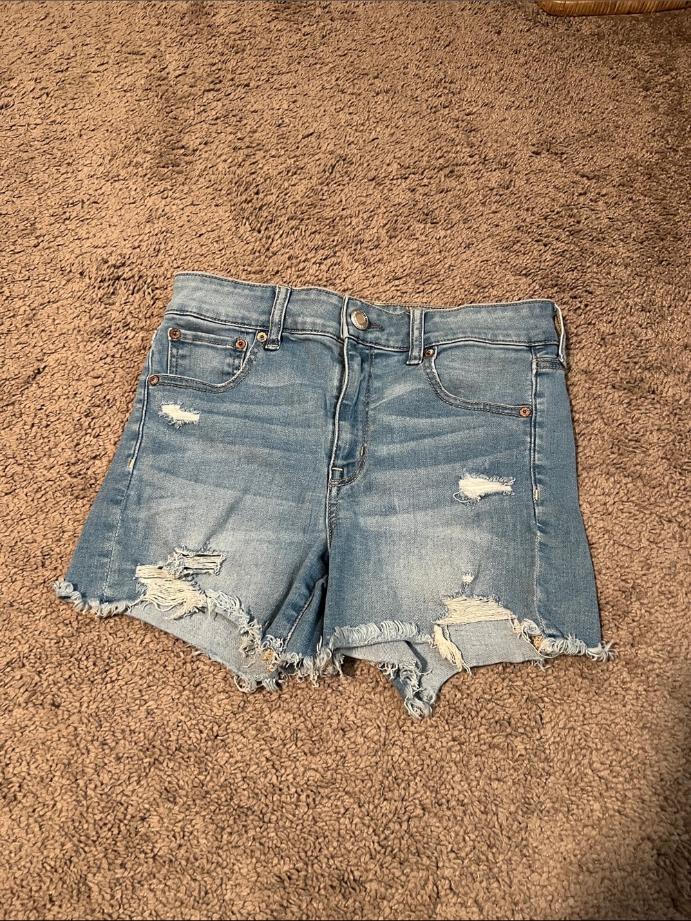 AE denim shorts